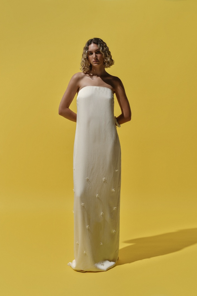 SAGE DRESS IN IVORY