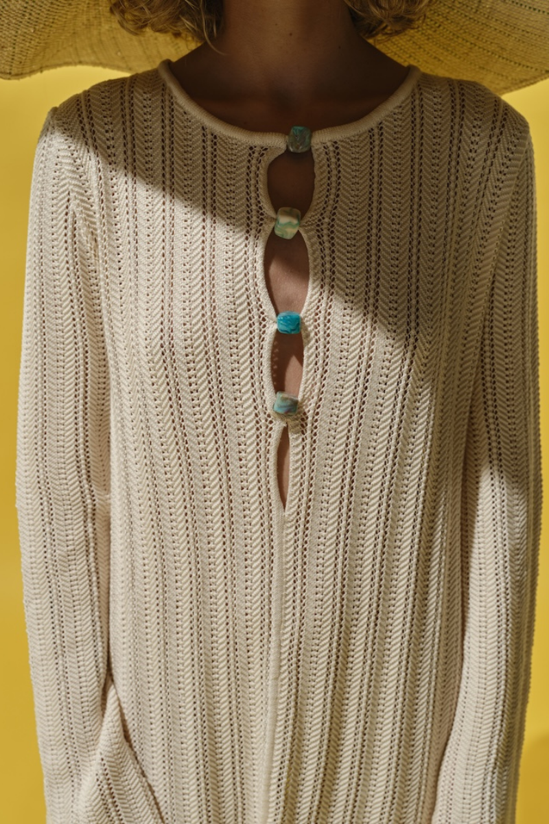 MAMU DRESS IN IVORY