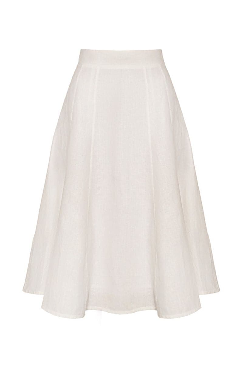 WHITE CLOUD MIDI SKIRT