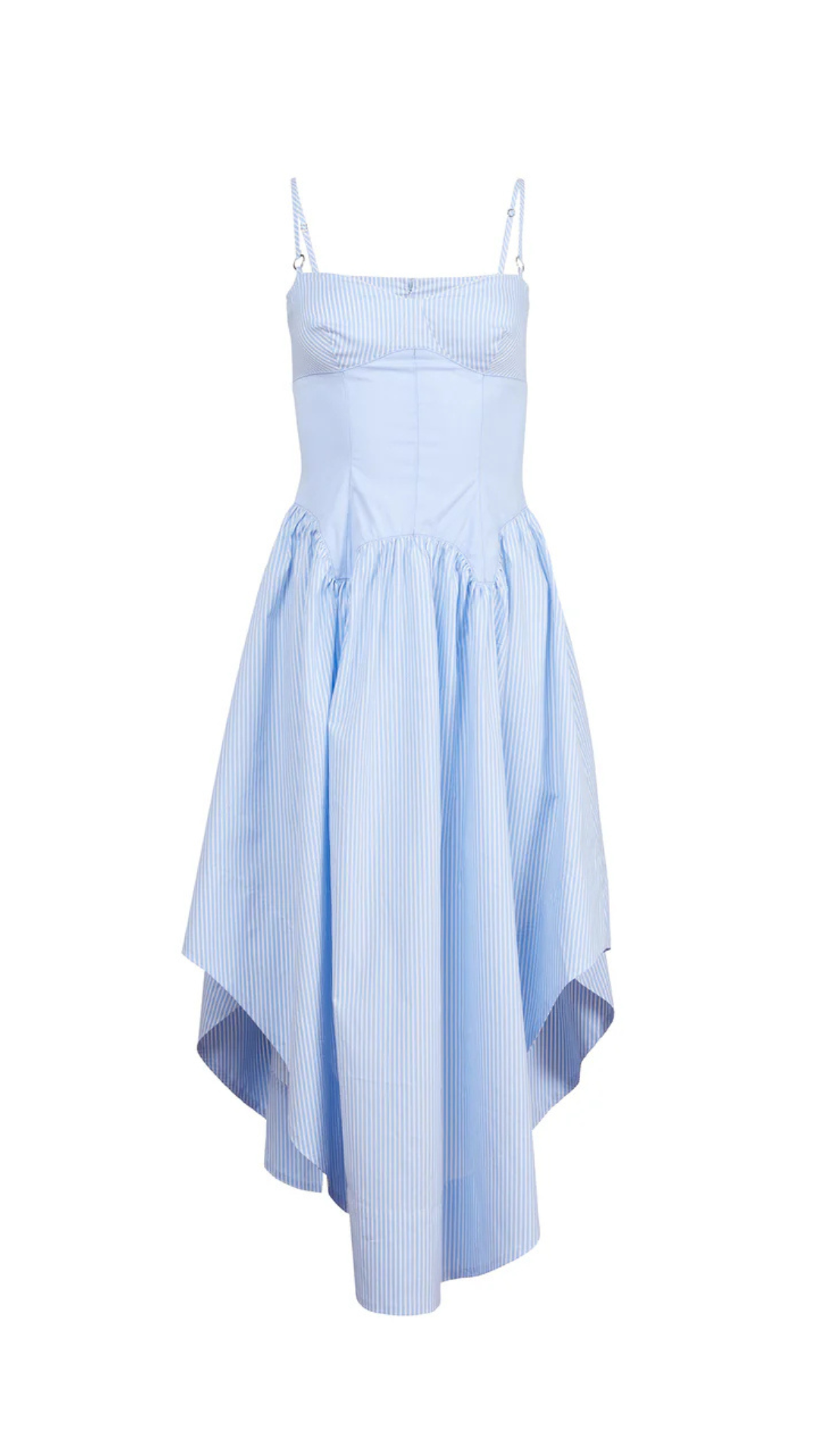 Poplin Cupped Midi Dress