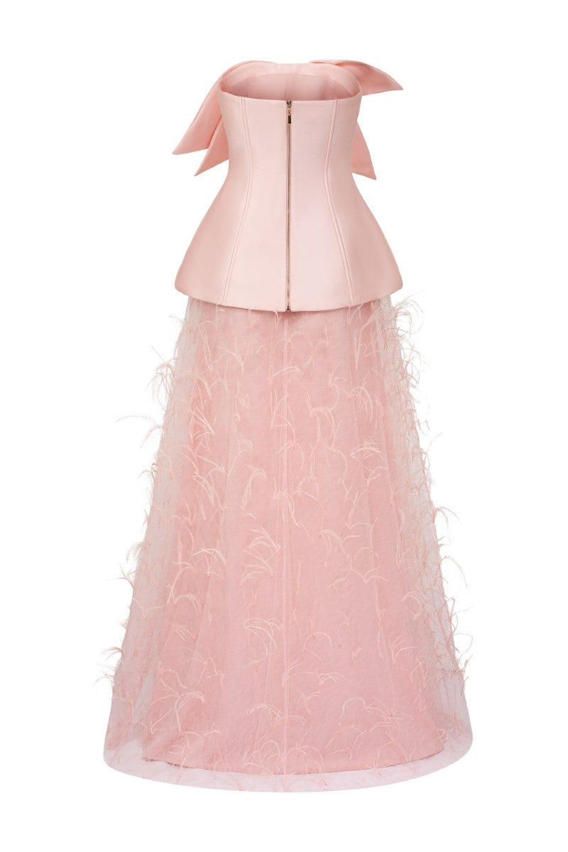 COLETTE TAFFETA AND TULLE GOWN