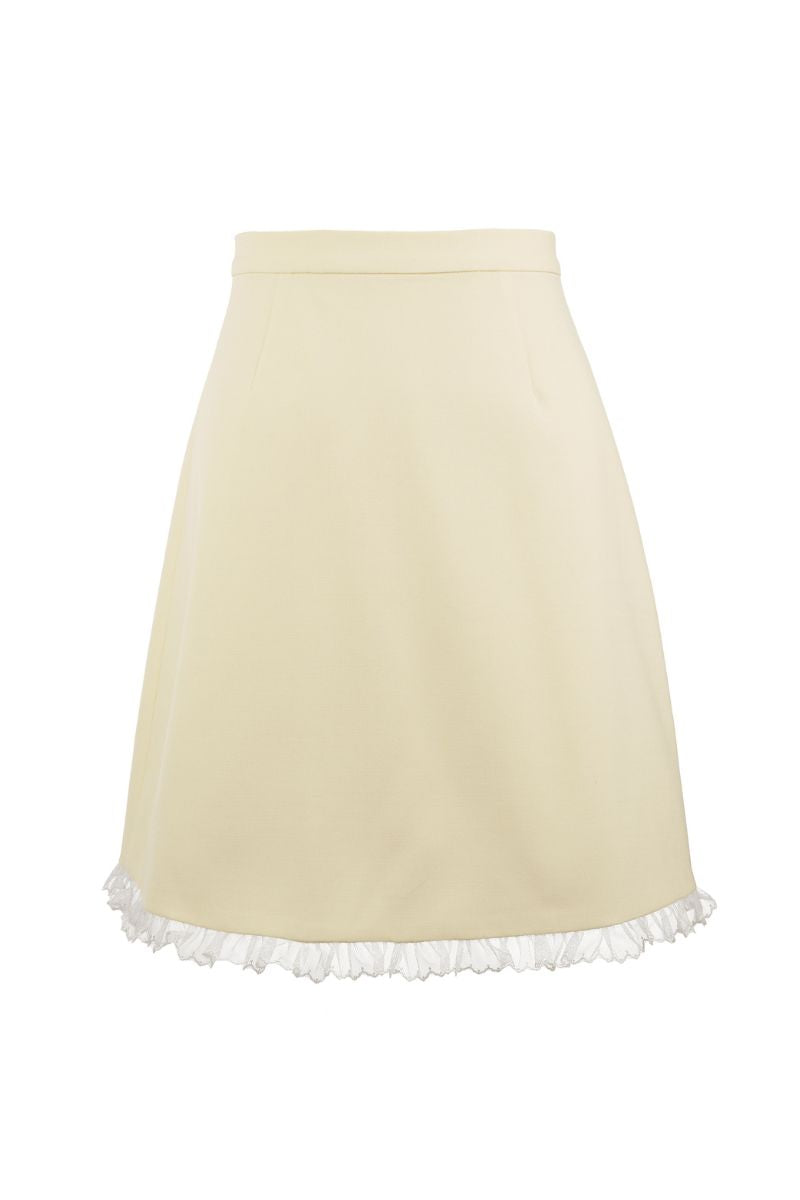 BONNIE SKIRT IN PASTEL YELLOW