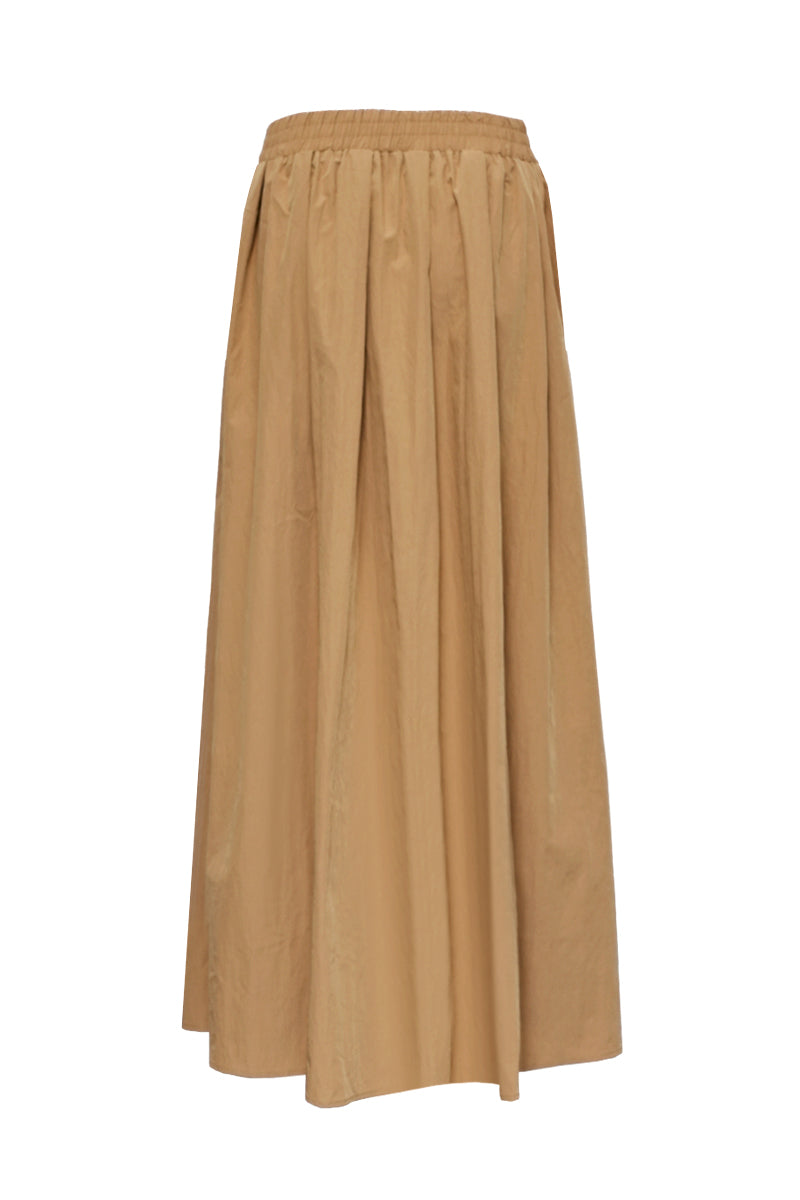 ULSA BROWN MIDI SKIRT