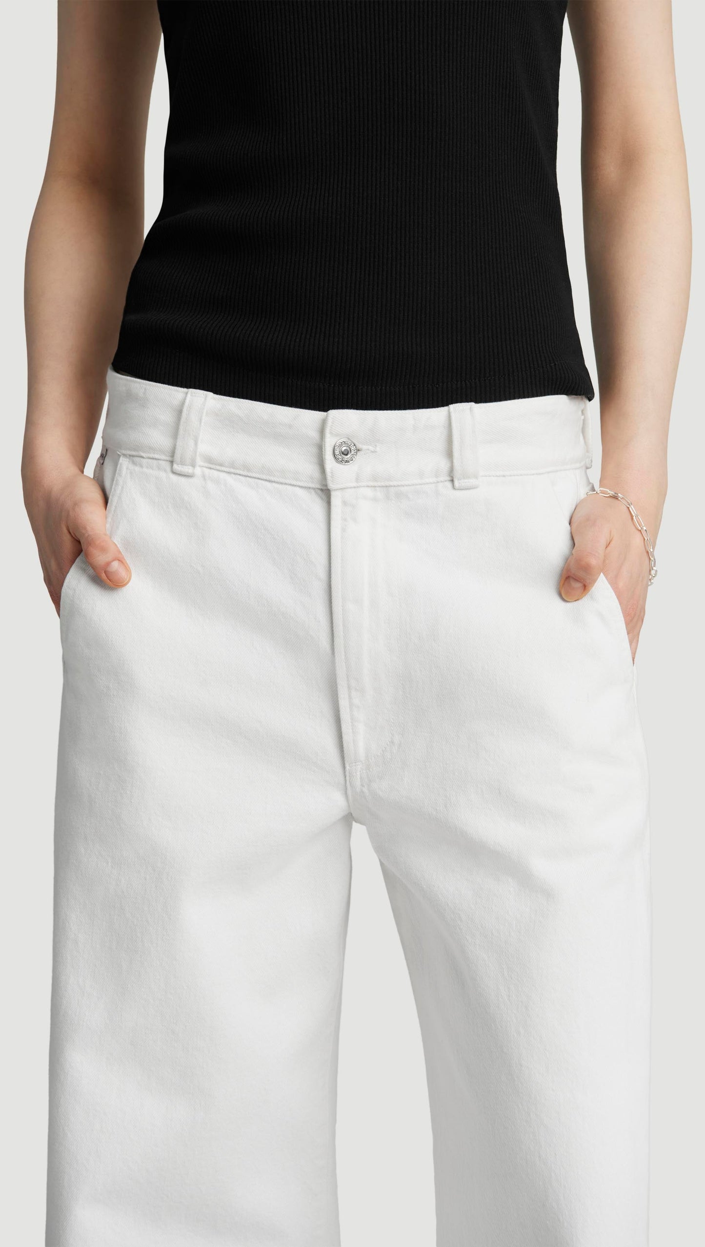 Beverly Trouser in Regenerative Cotton | Crescent