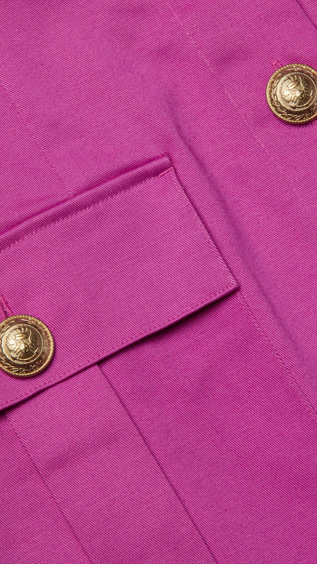 Midy Button Front Dress Fuschia