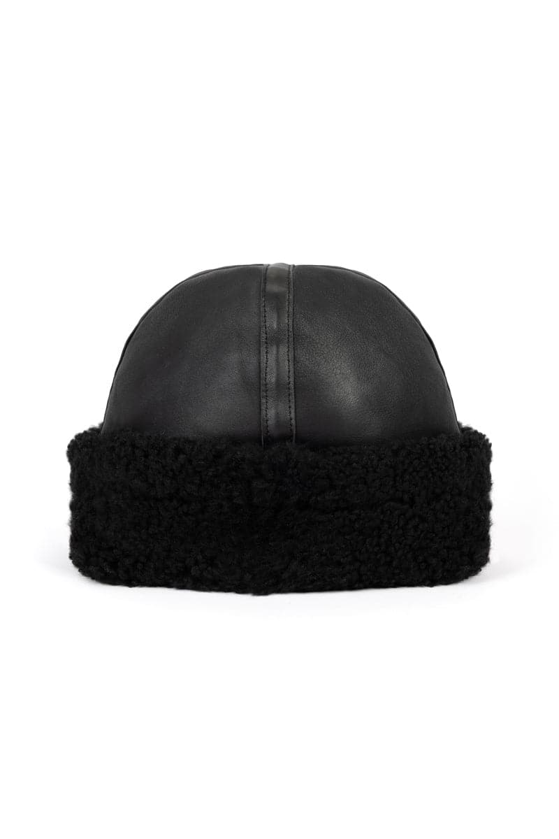 ZINA BIKER SHEARLING HAT