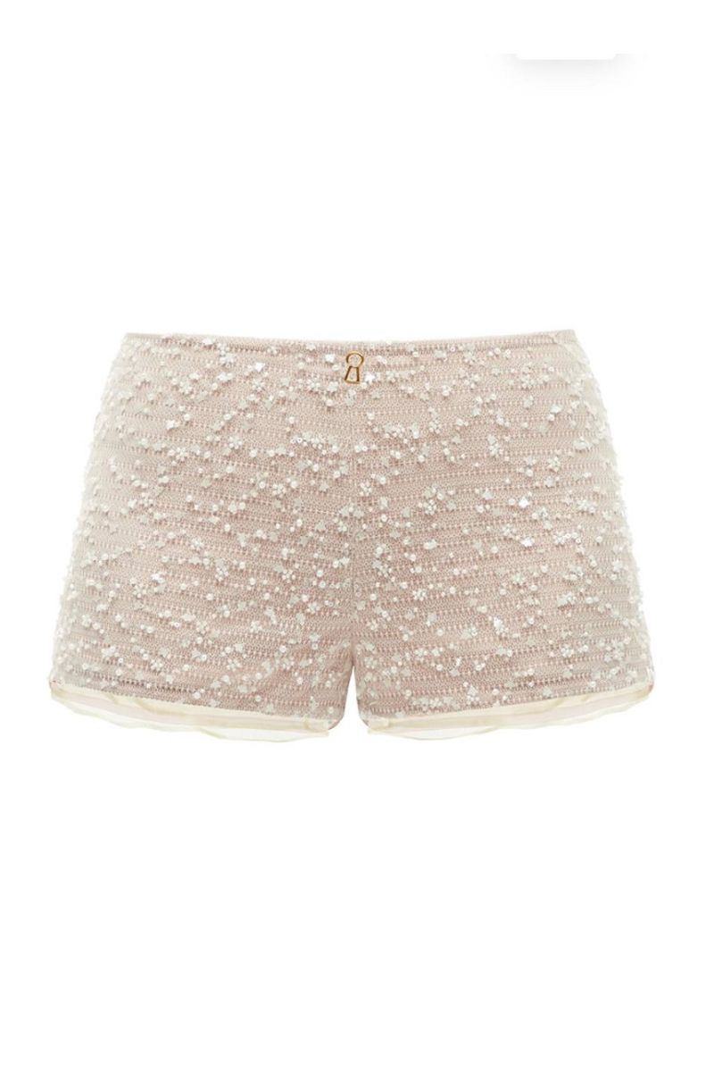BEAD SHORTS IN MILK