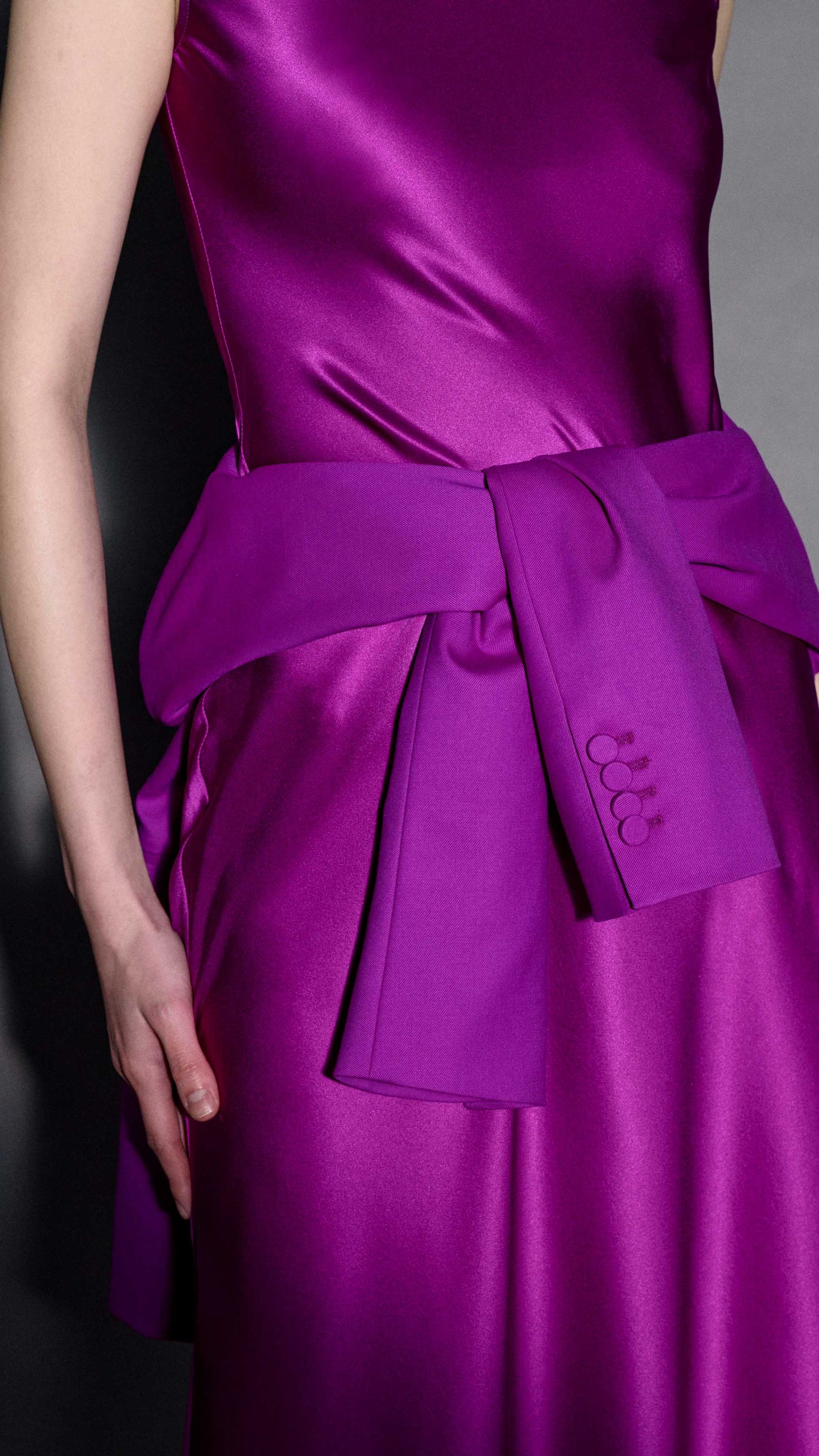 Bias Dress in Silk Charmeuse | Orchid