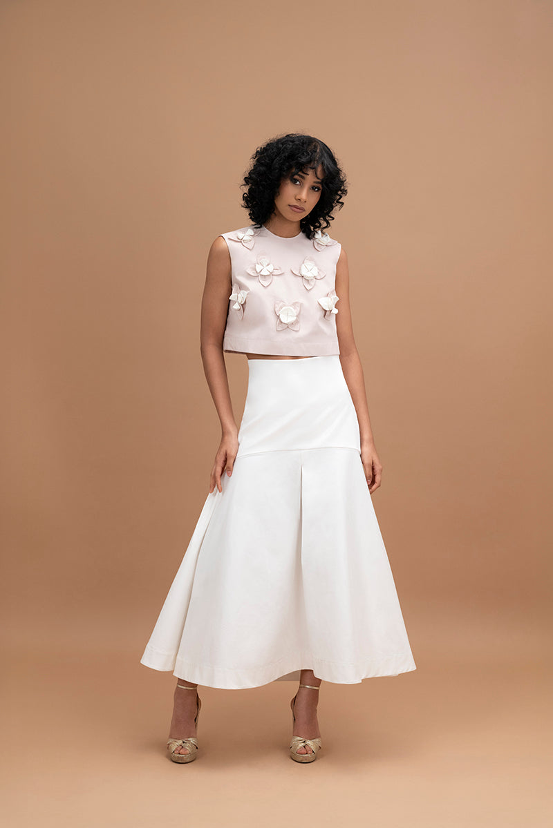 ADA SKIRT IN IVORY