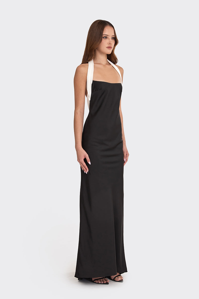 ANGELINE MAXI DRESS IN BLACK