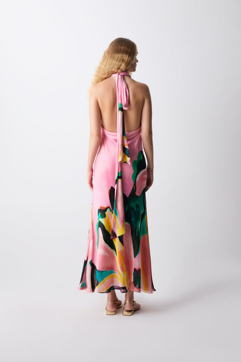 BIANCA DRESS IN TAFFY PINK