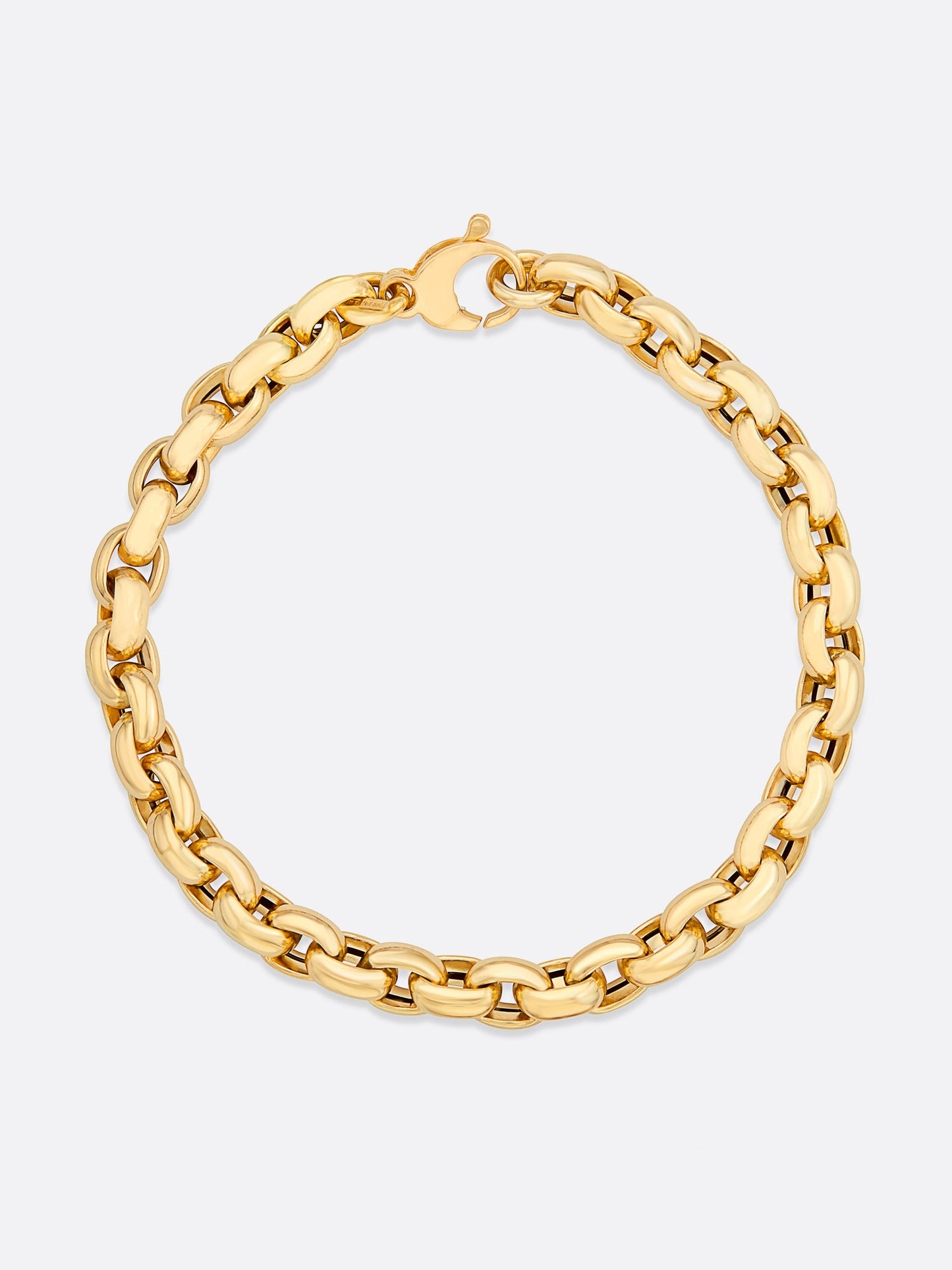 Icons Yellow Gold Rolo Link Bracelet