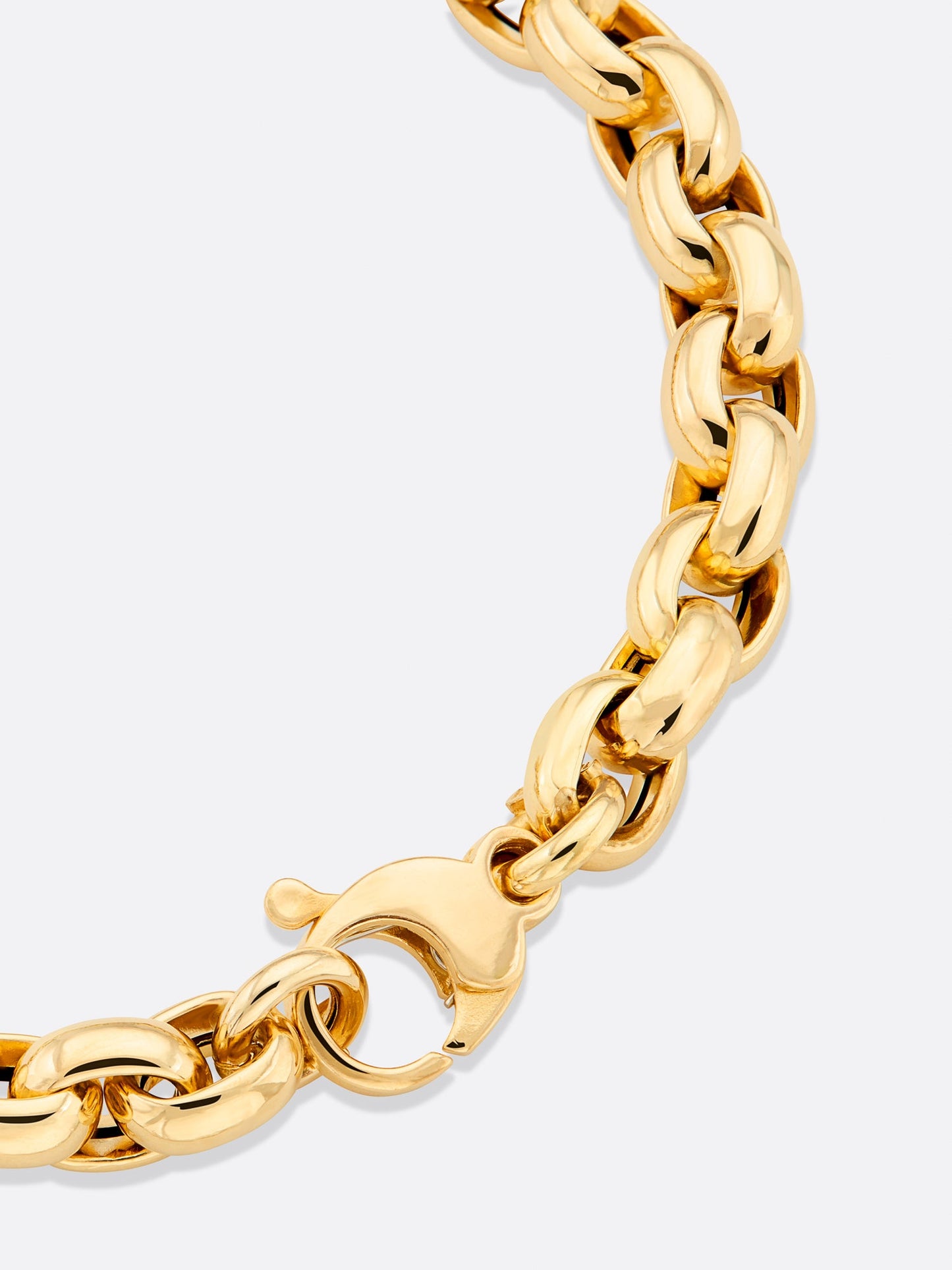 Icons Yellow Gold Rolo Link Bracelet