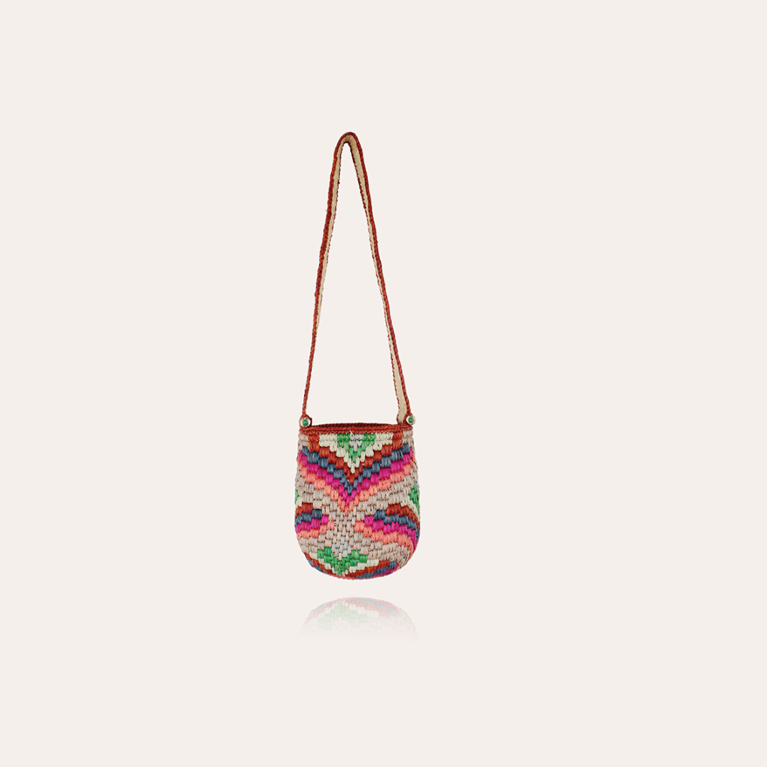 Gas Bijoux Bucket Bag Mini Raffia