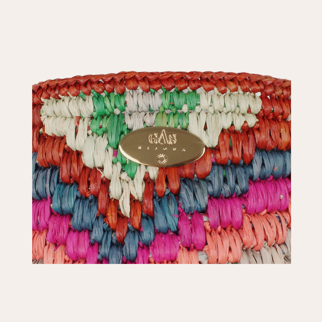 Gas Bijoux Bucket Bag Mini Raffia