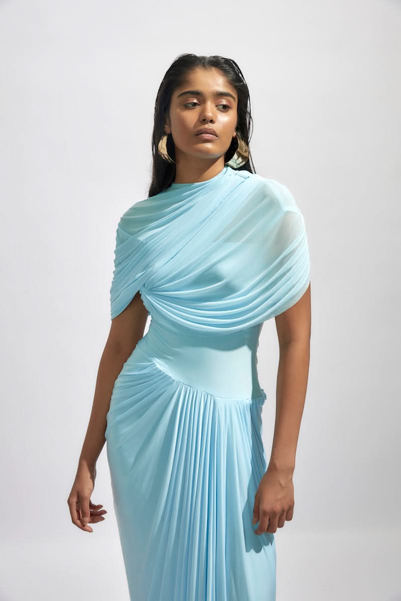JASMINE BABY BLUE MAXI DRESS