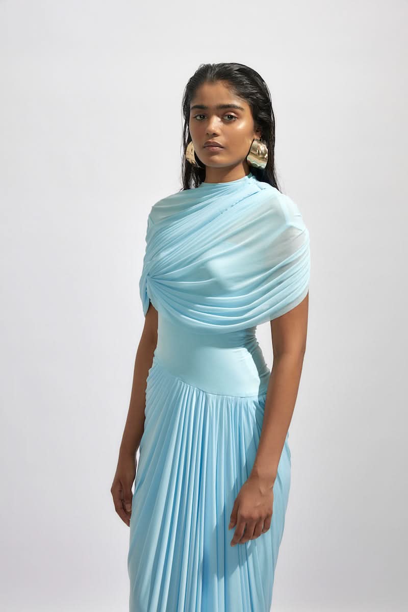 JASMINE BABY BLUE MAXI DRESS