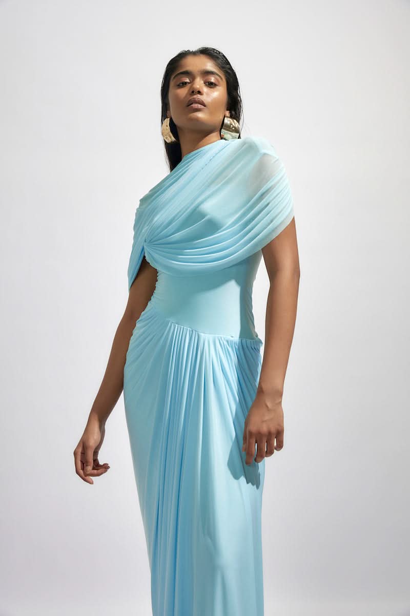 JASMINE BABY BLUE MAXI DRESS