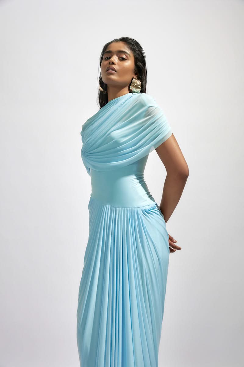 JASMINE BABY BLUE MAXI DRESS