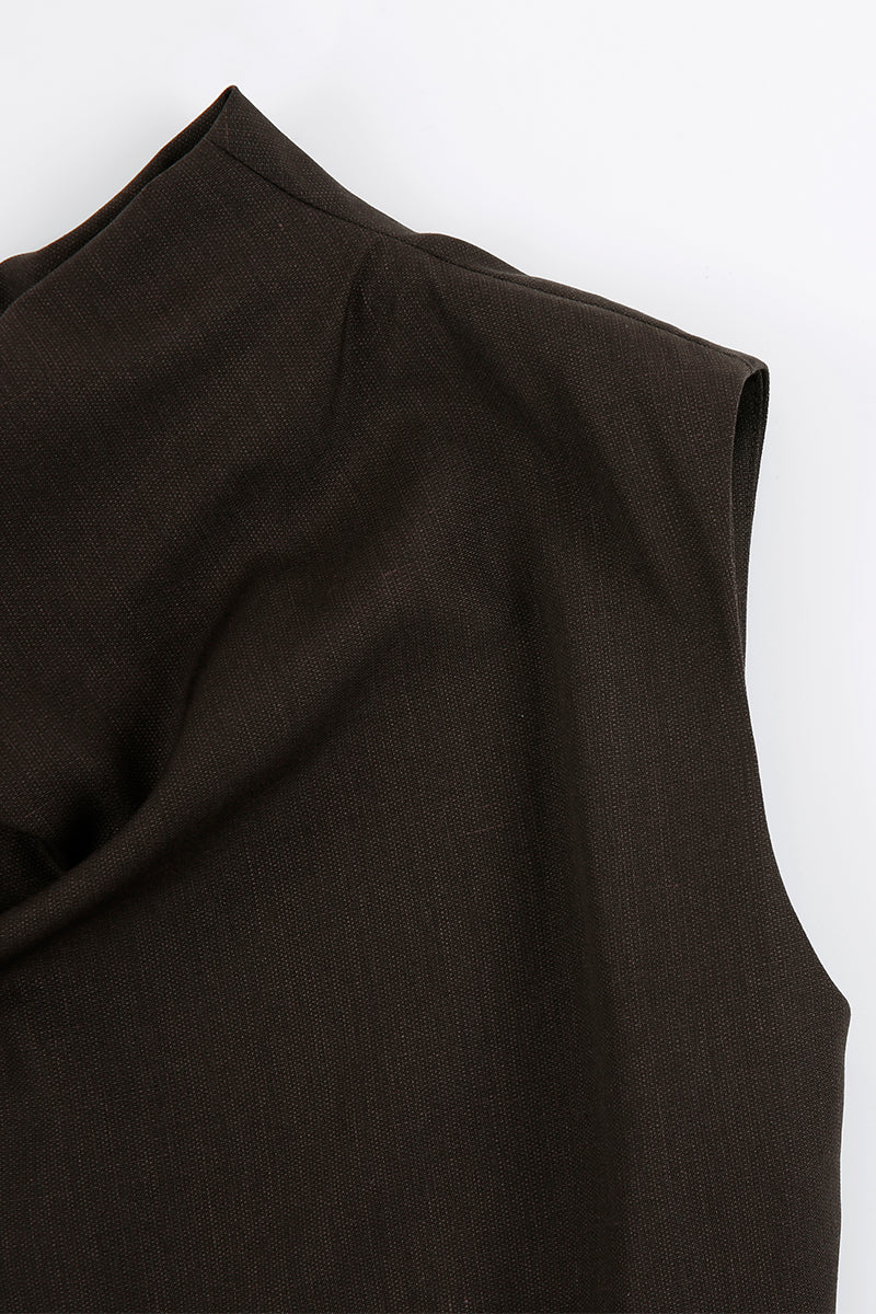 FILANTE WOOL JUMPSUIT IN BROWN