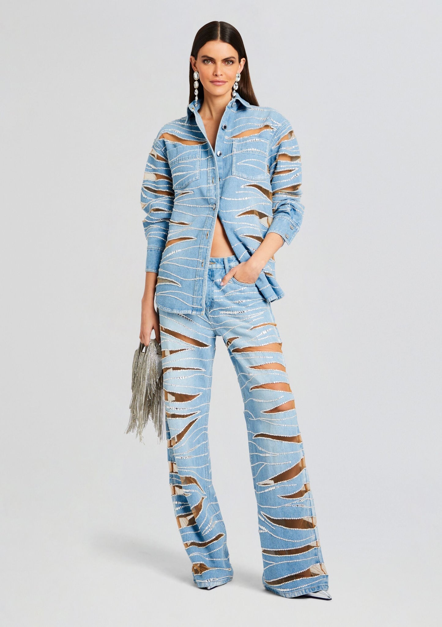 Renzo Embellished Denim Jean