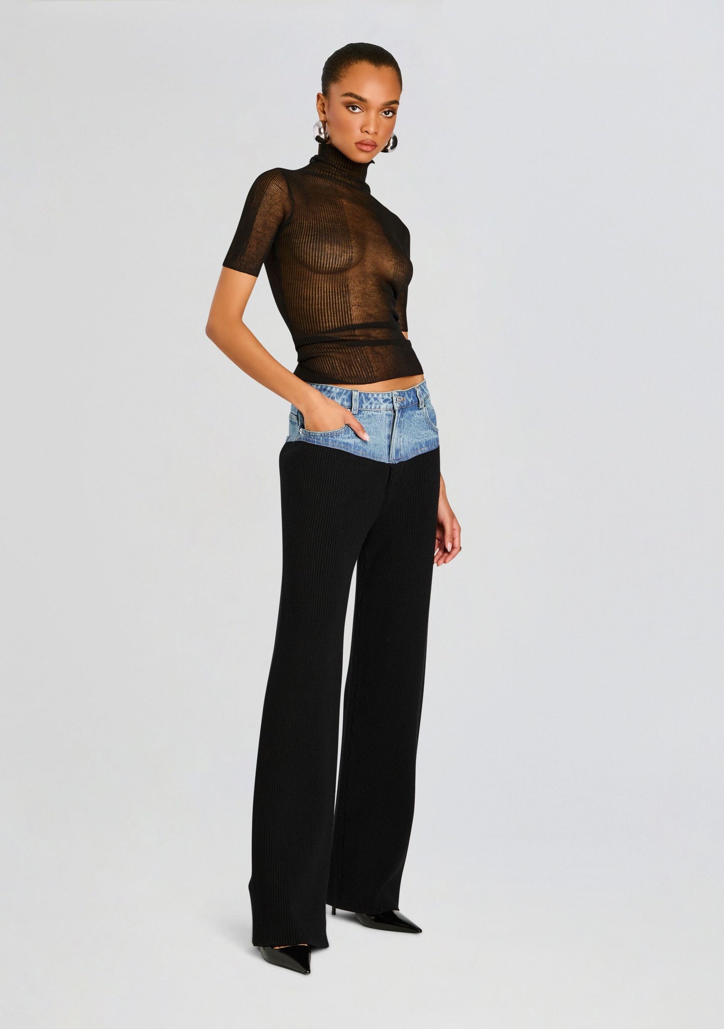 Chani Knit Denim Pant