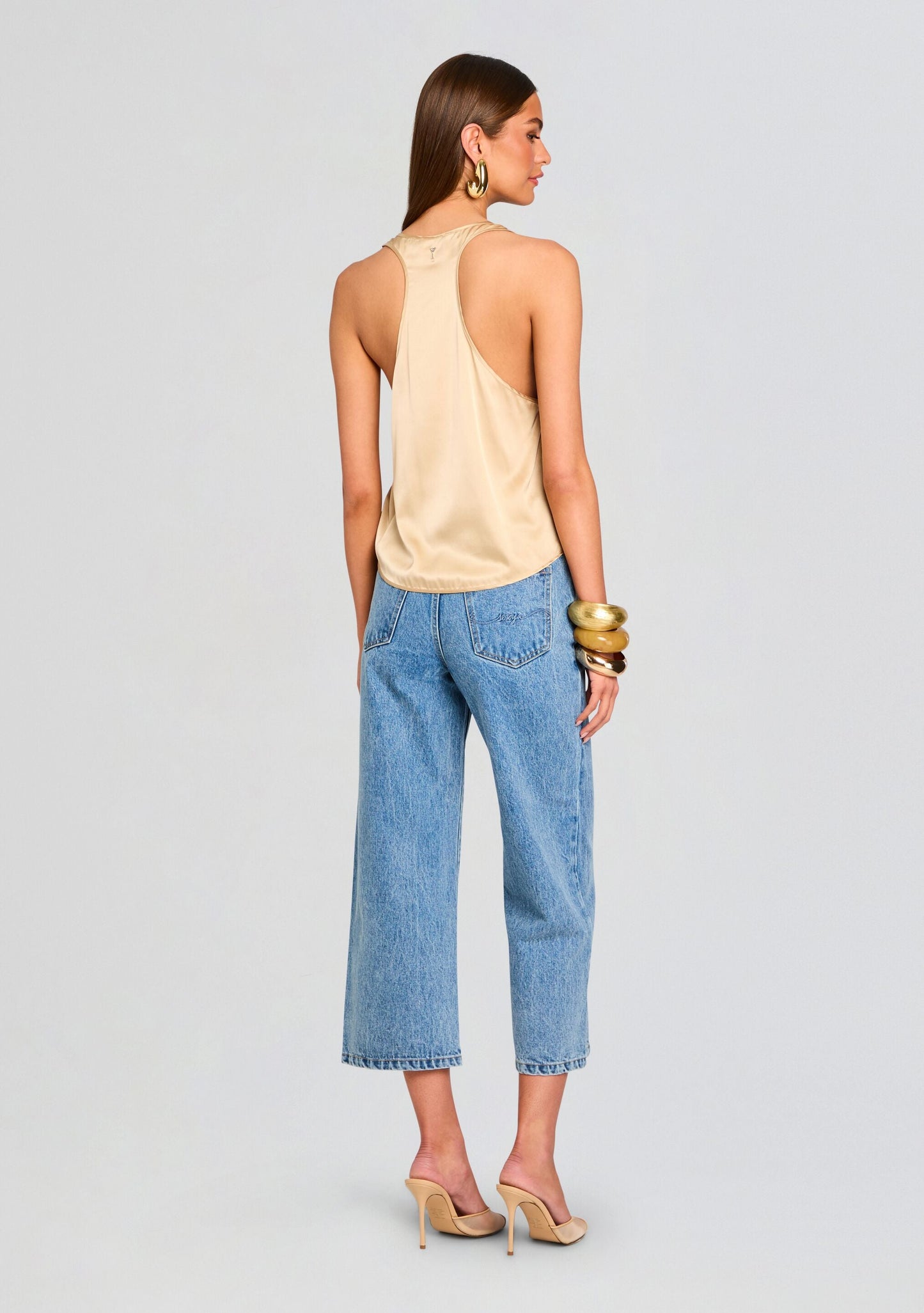 Kirt Wide Leg Cropped Jeans