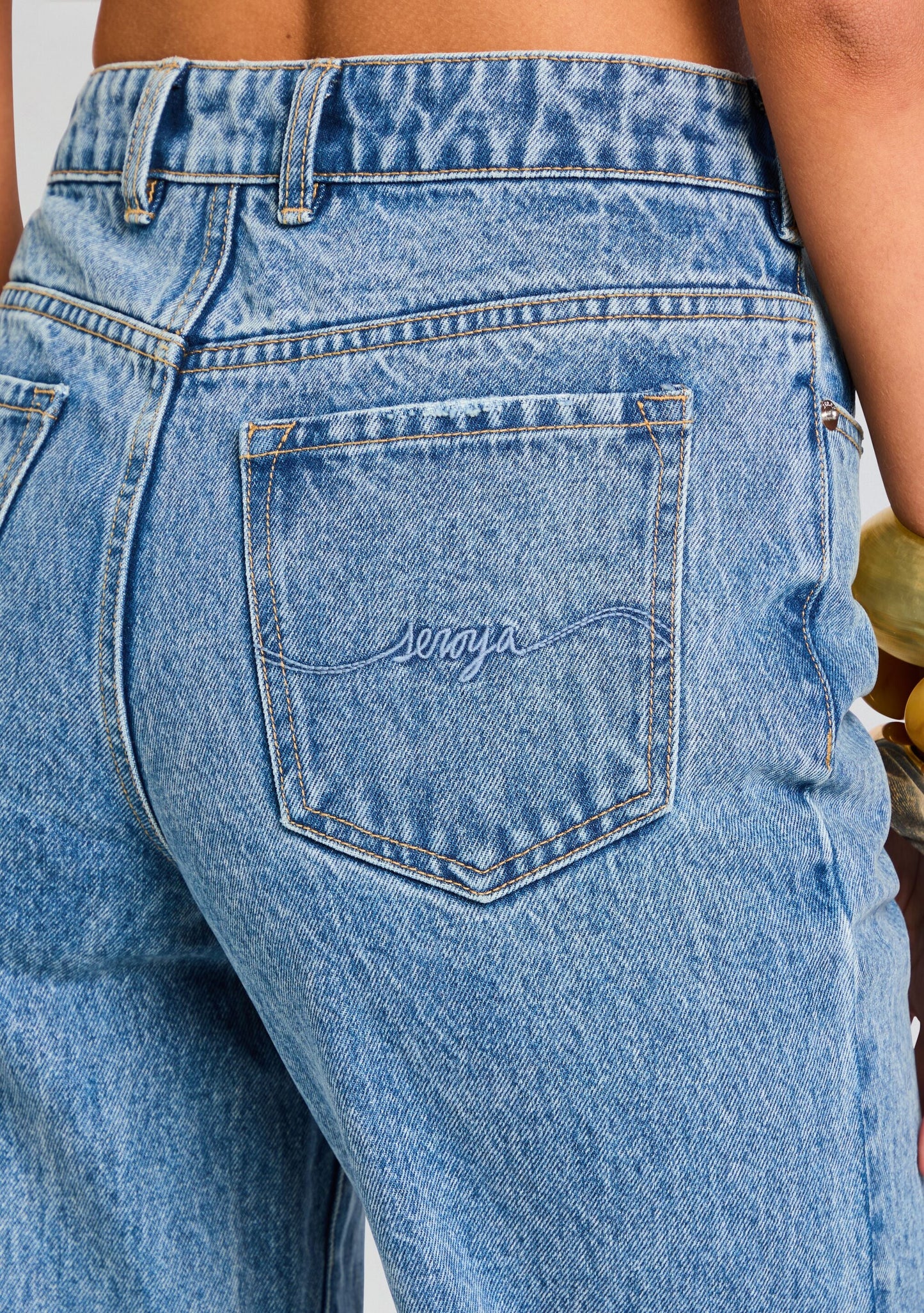 Kirt Wide Leg Cropped Jeans