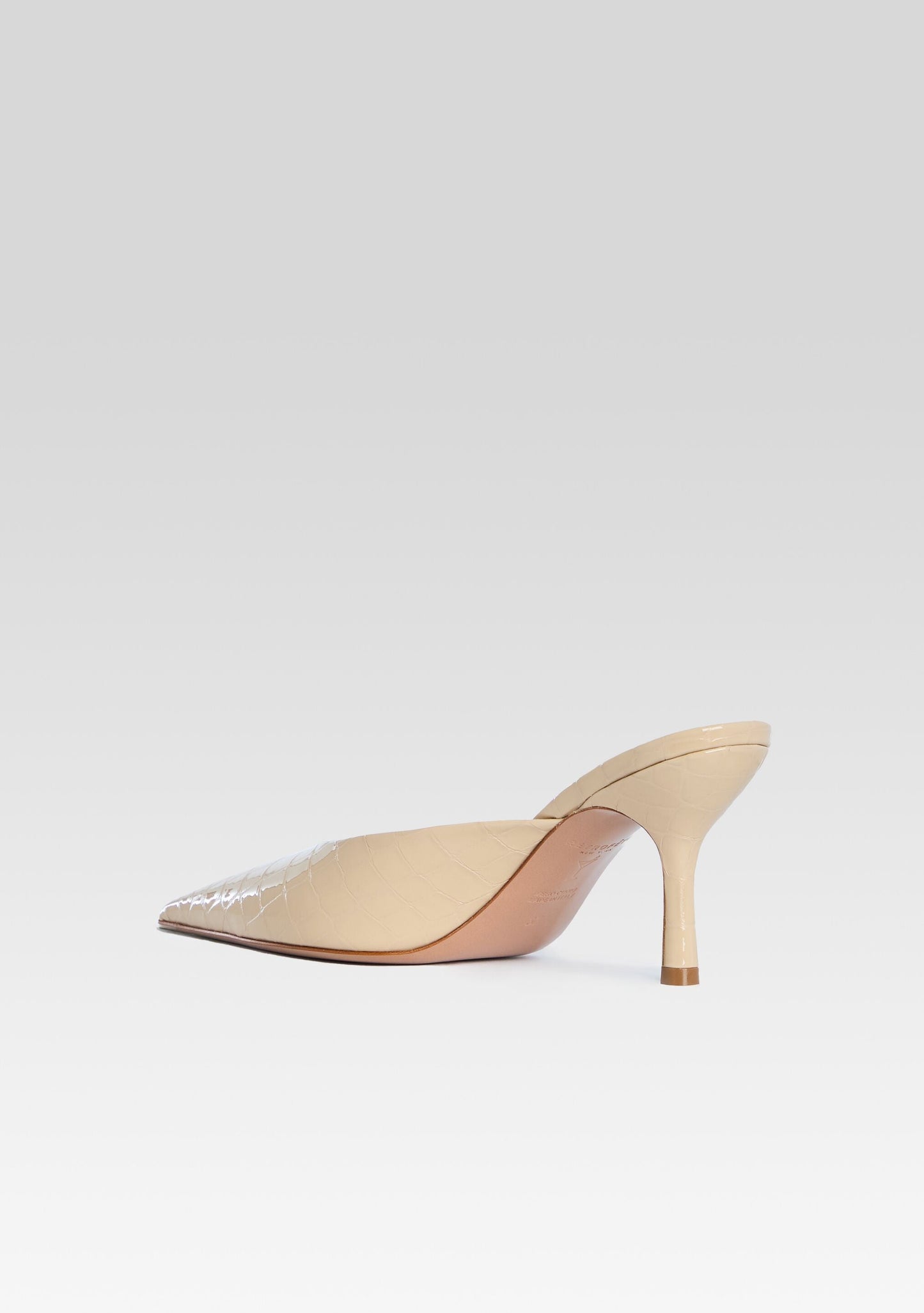 Francesca Leather Kitten Mule