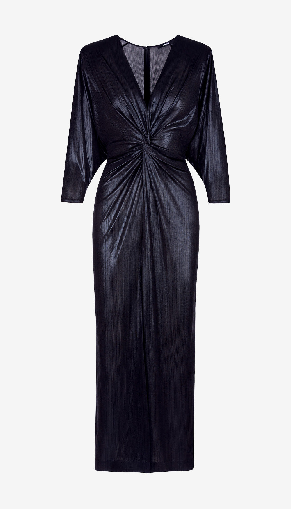 Sharp Shoulder Twist Dress