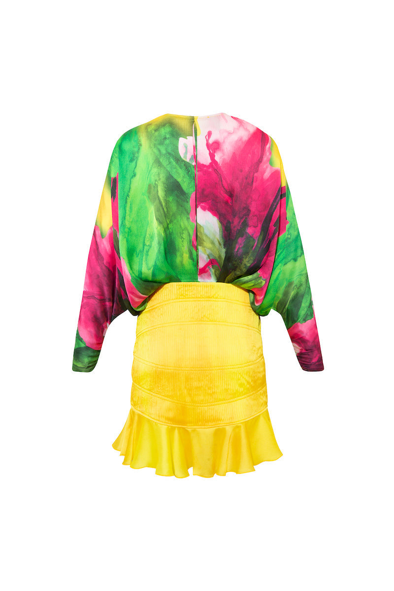 FIORELLA DRESS IN BOLD BLOSSOM PRINT