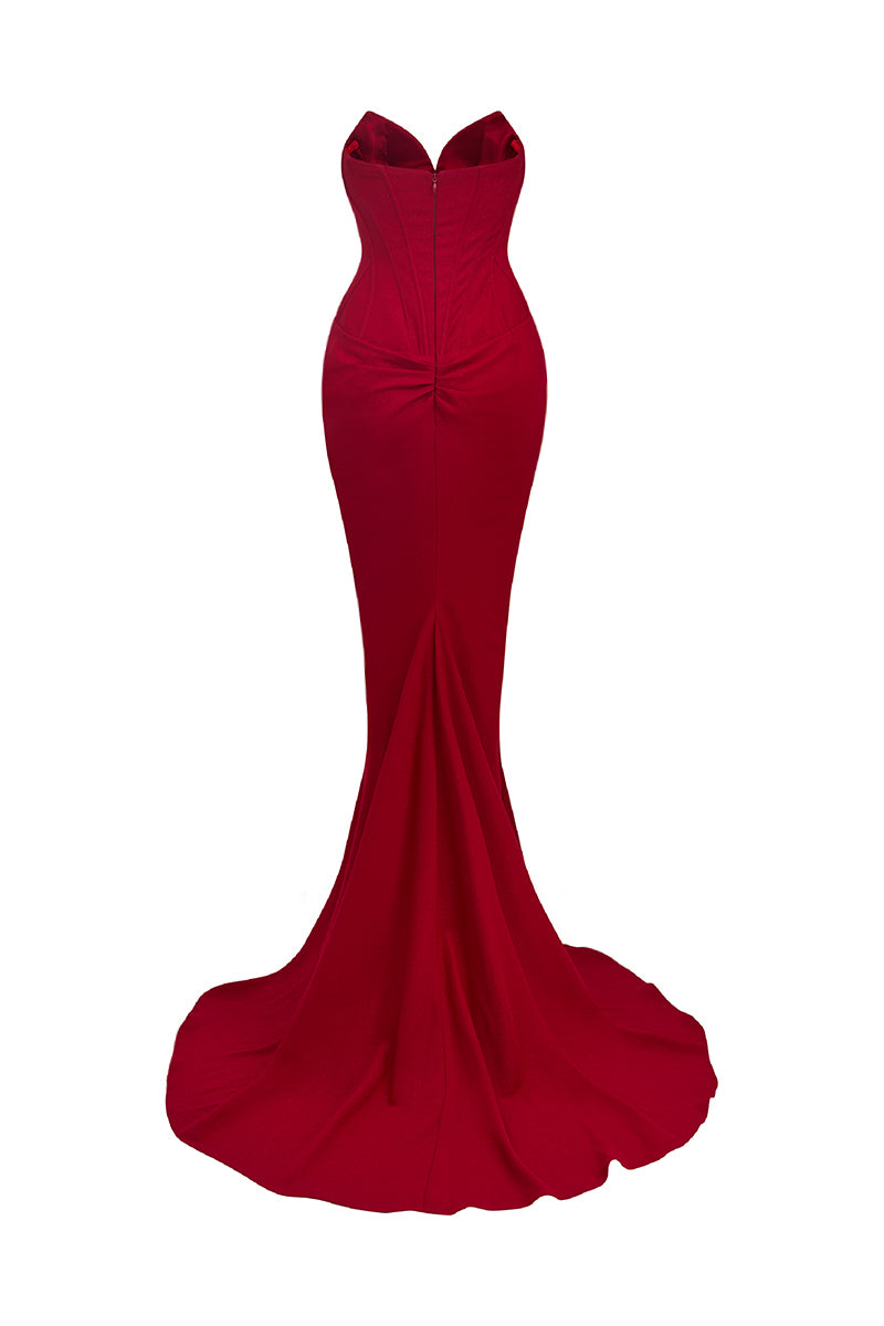 RUBY RAPTURE STRAPLESS GOWN