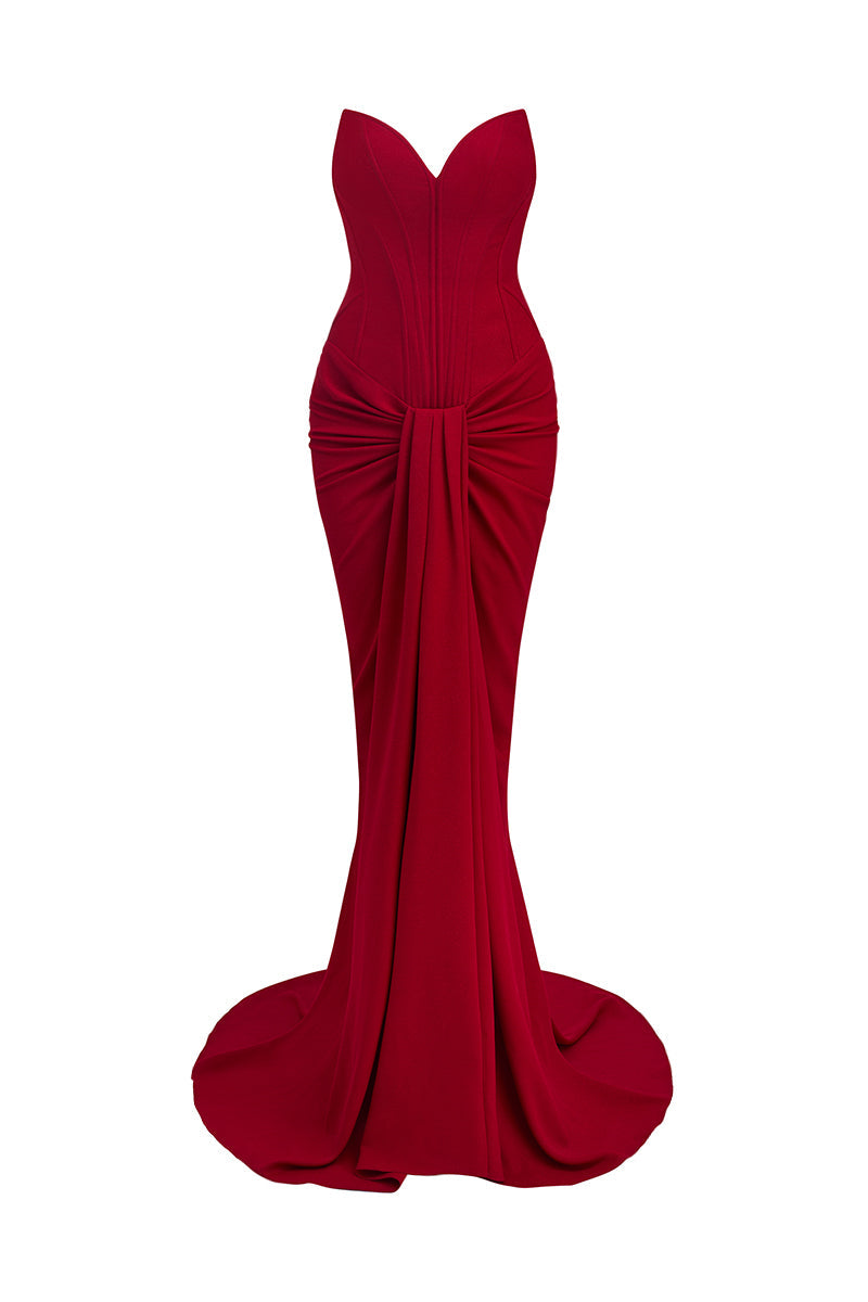 RUBY RAPTURE STRAPLESS GOWN