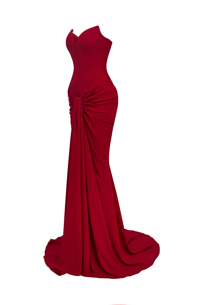 RUBY RAPTURE STRAPLESS GOWN