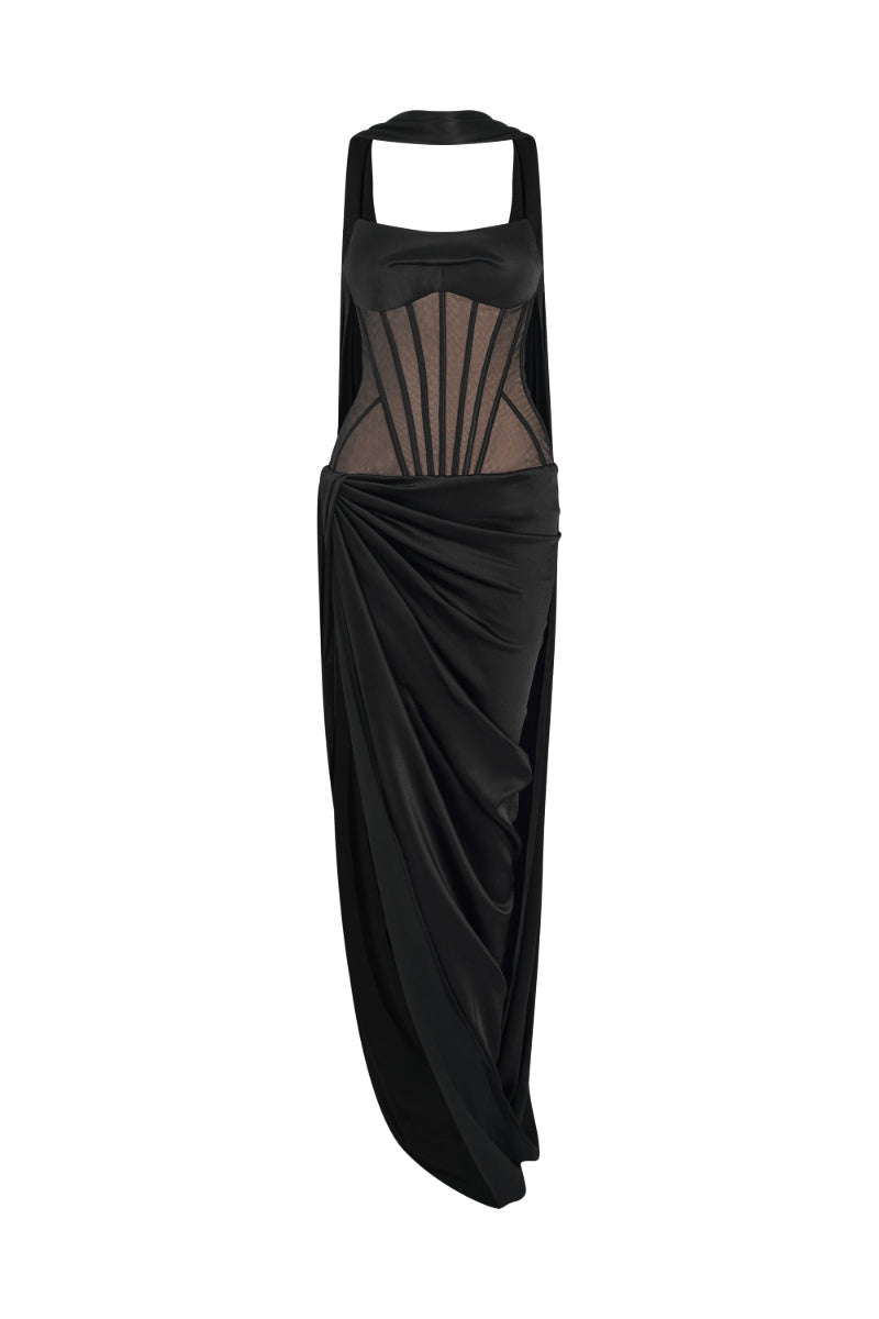 EBONY CORSET GOWN