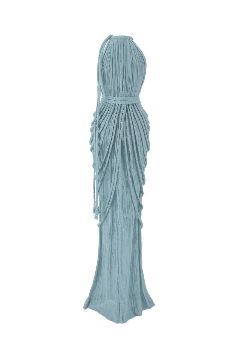 VERA GOWN IN AQUA