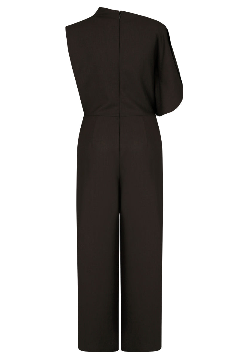 FILANTE WOOL JUMPSUIT IN BROWN