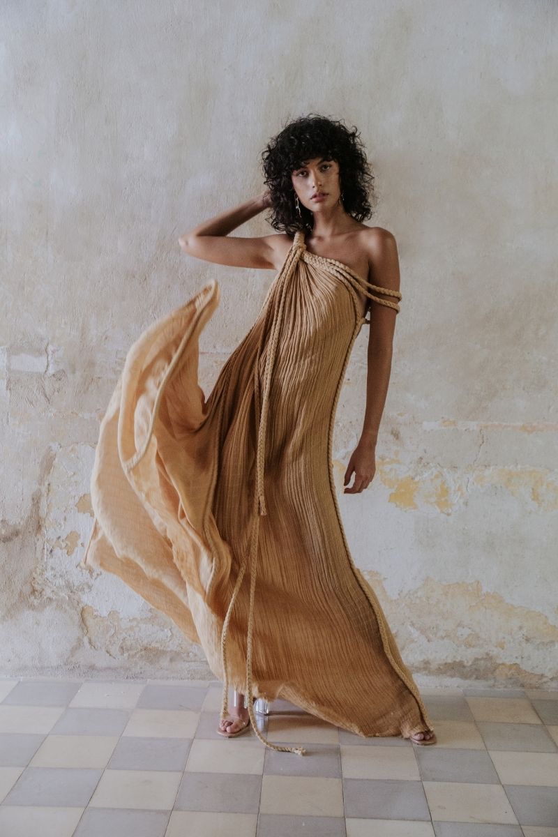 GIA GOWN IN SAND
