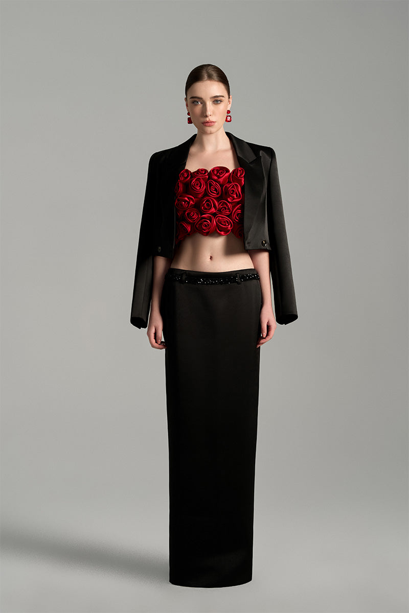 COLUMN MAXI SKIRT