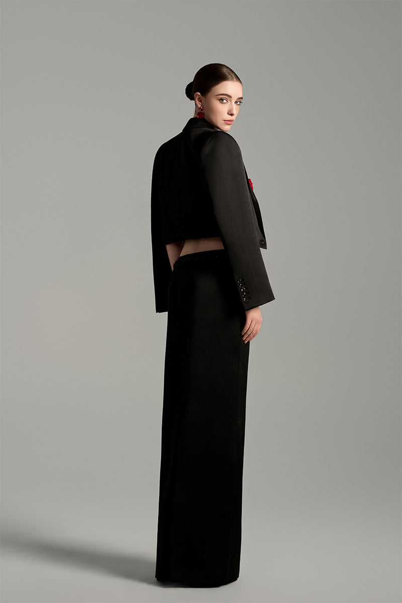 COLUMN MAXI SKIRT