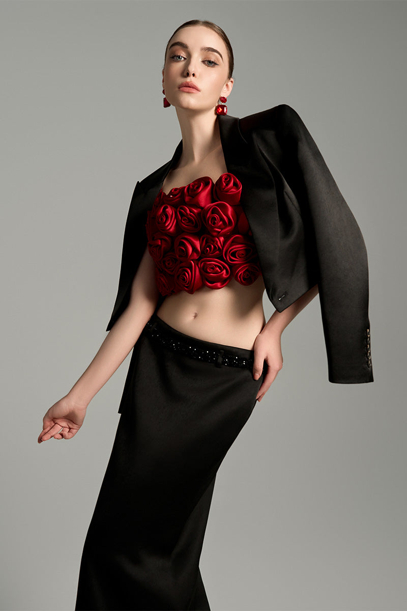 COLUMN MAXI SKIRT