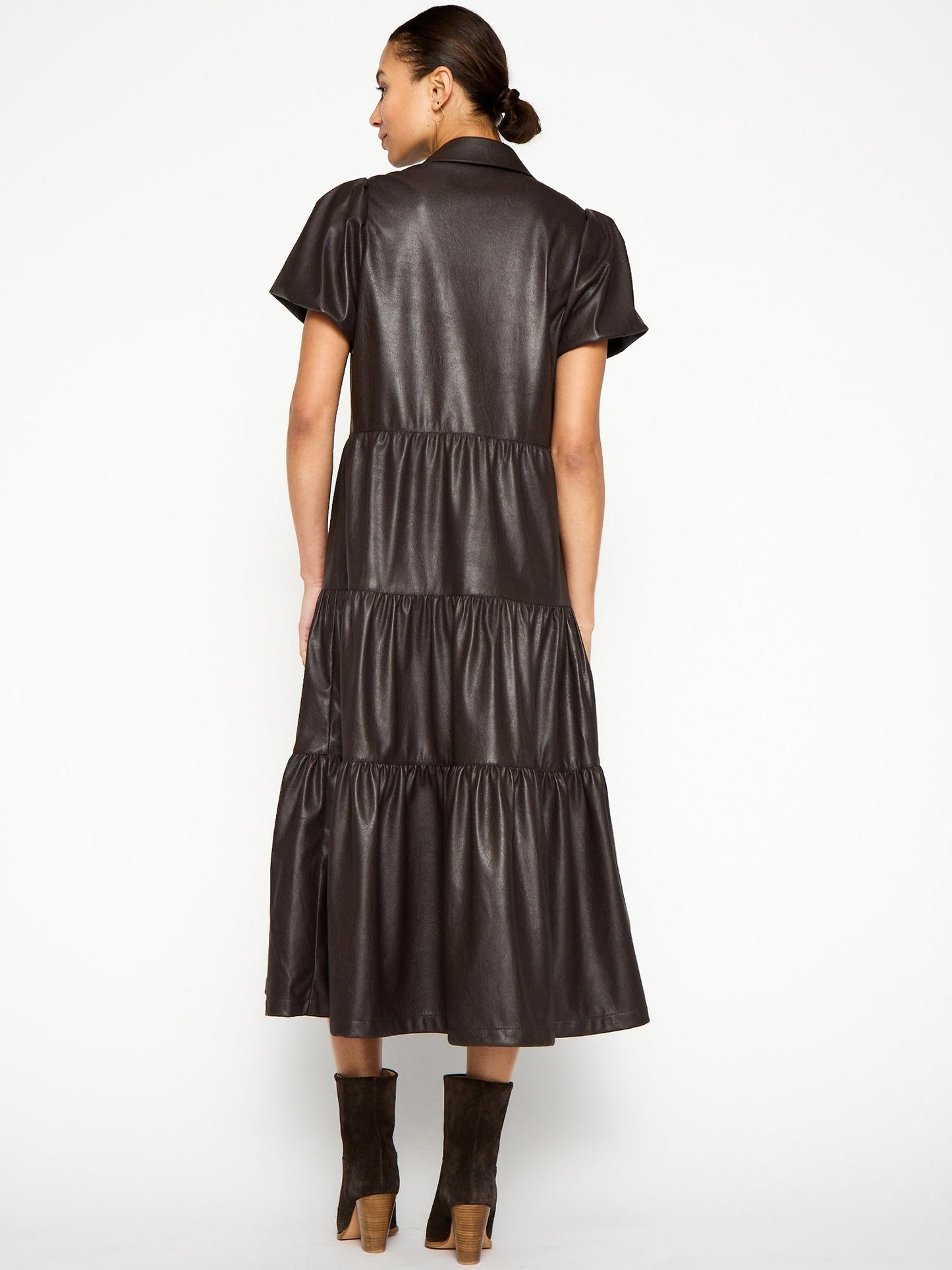 The Havana Vegan Leather Dress