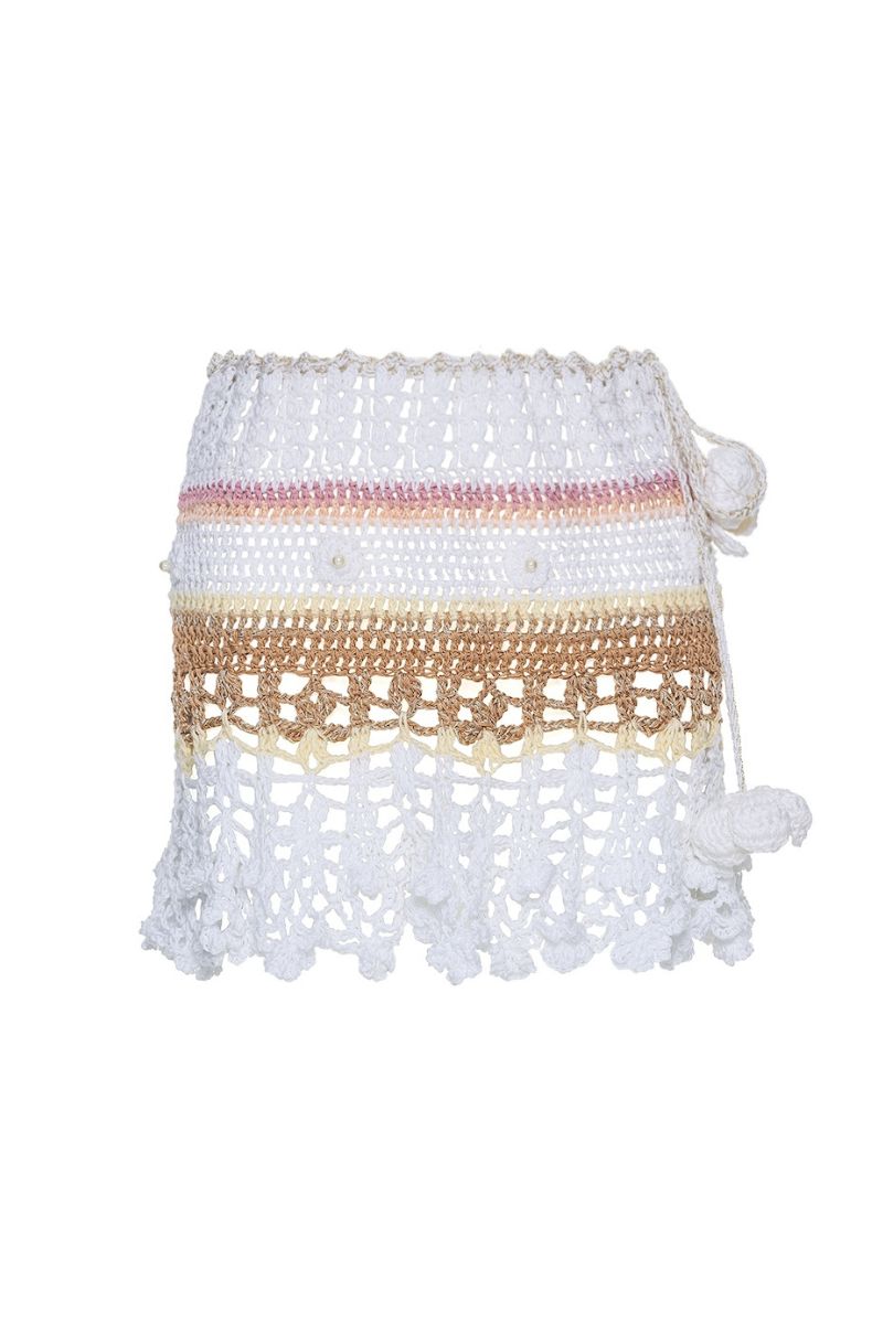 VANILLA MULTICOLOR HANDMADE CROCHET SKIRT