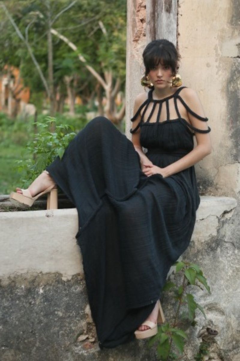 SEVERYNA DRESS IN MIDNIGHT