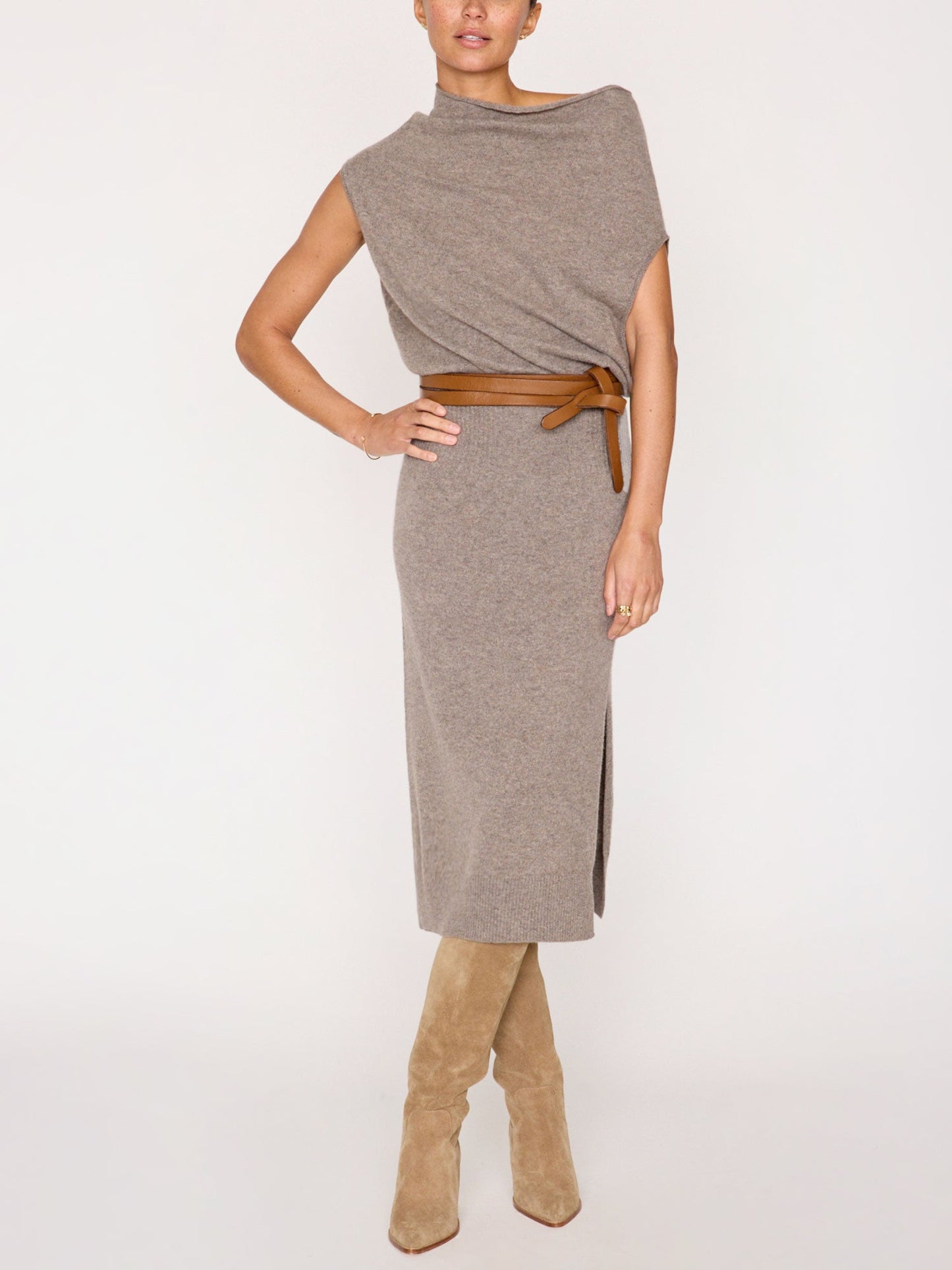 The Lori Sleeveless Cashmere Dress
