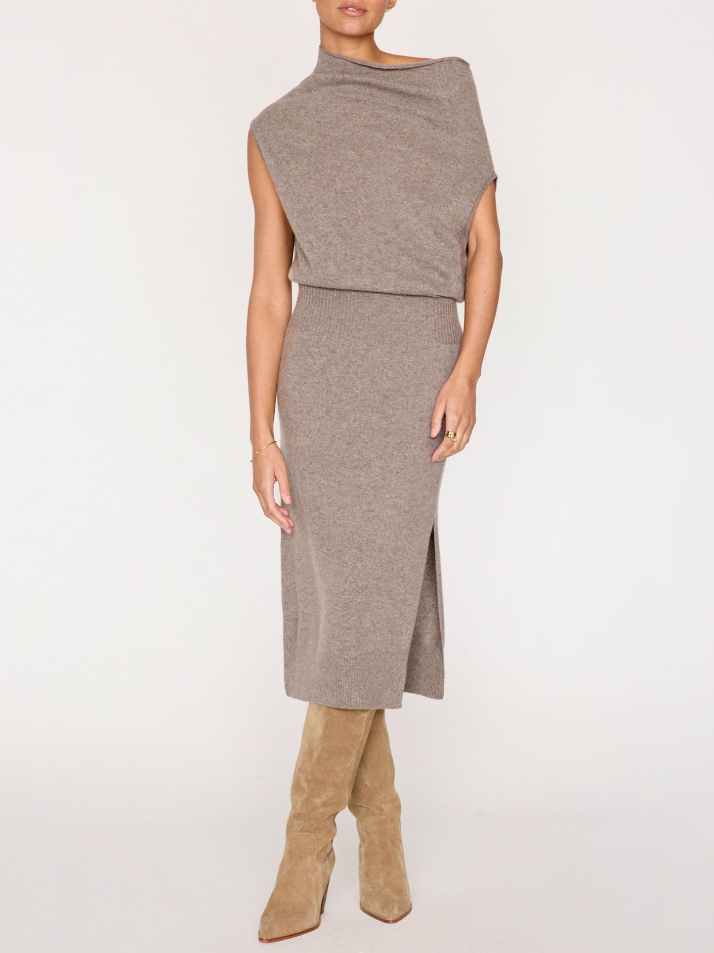 The Lori Sleeveless Cashmere Dress