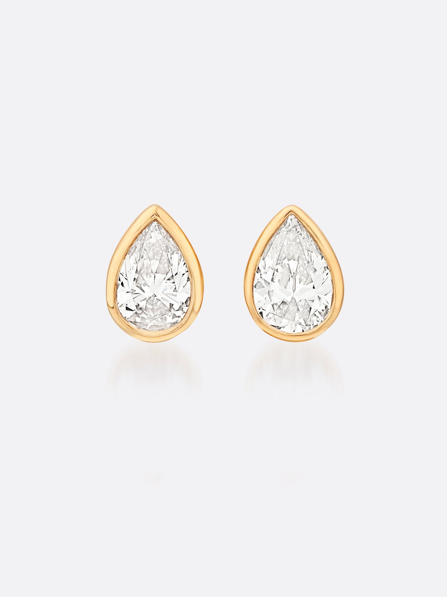Romance Pear Diamond Droplet Earrings