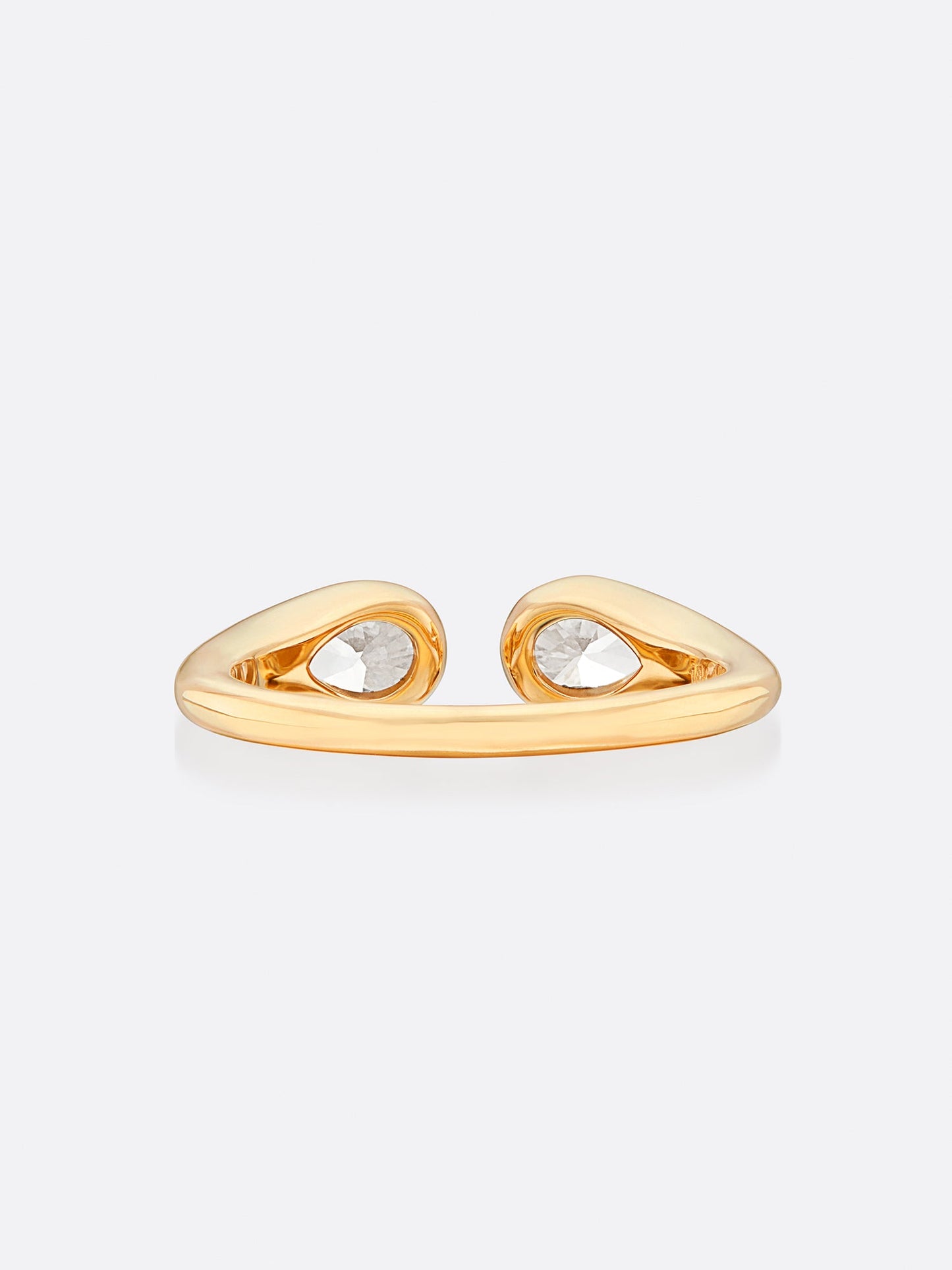 Romance Pear Diamond Droplet Ring