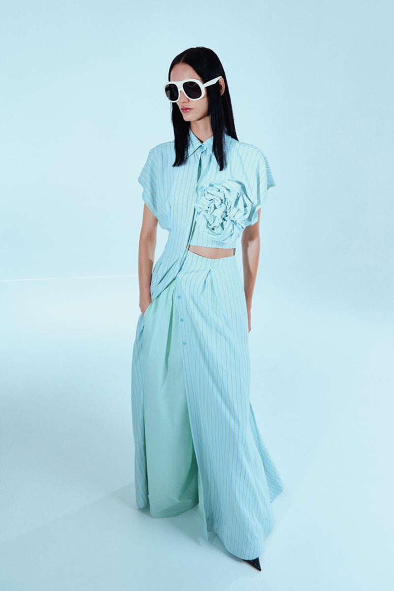 MINT MAXI DRESS FLOWER
