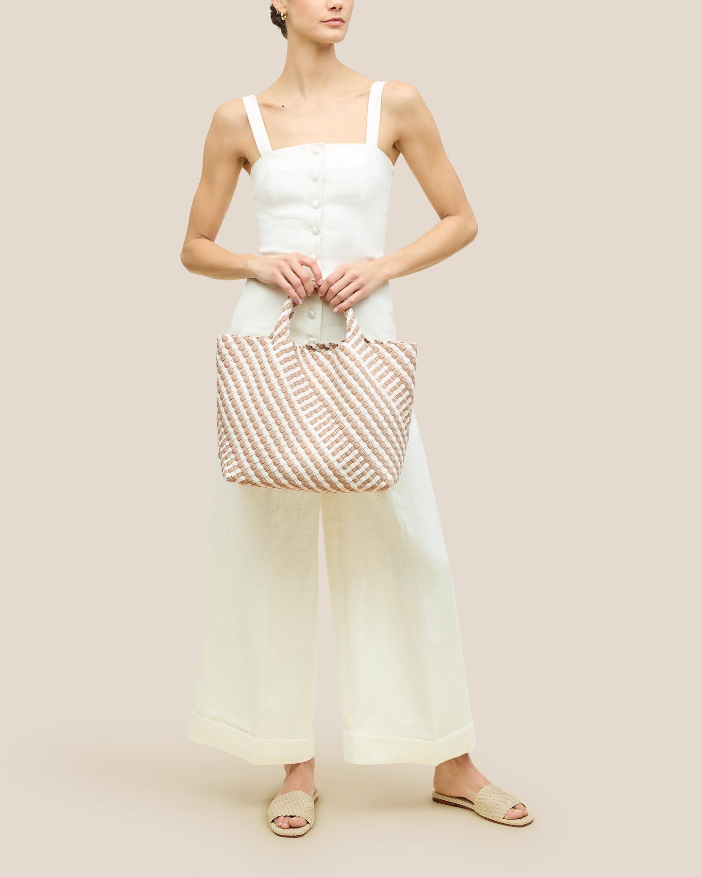 St. Barths Medium Tote Graphic Stripe Mykonos